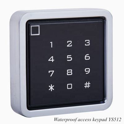 ปุ่มกดประตูอัตโนมัติทางเข้าอิเล็กทรอนิกส์กล่องโลหะกันน้ำ RFID 125khz ปุ่มกดควบคุมการเข้าถึงแบบสแตนด์อโลนพร้อมผู้ใช้ 2,000 คน