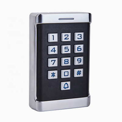 เคสโลหะกันน้ำ RFID 125khz ปุ่มกดสำหรับระบบล็อคประตูแบบสแตนด์อโลนพร้อมผู้ใช้ 2,000 คน