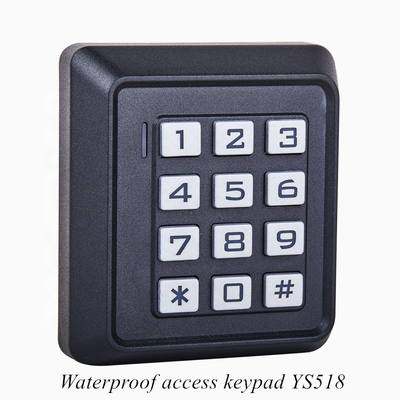 ปุ่มกดประตูอัตโนมัติกันน้ำ IP68 RFID 125khz ปุ่มกดควบคุมการเข้าถึงรหัสระบบเข้าประตูแบบสแตนด์อโลนกับผู้ใช้ 2,000 คน